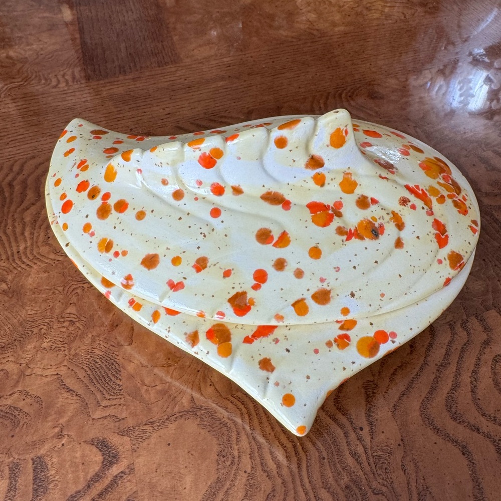 Splatterware Ceramic Dish with Lid - Picture 4 of 11